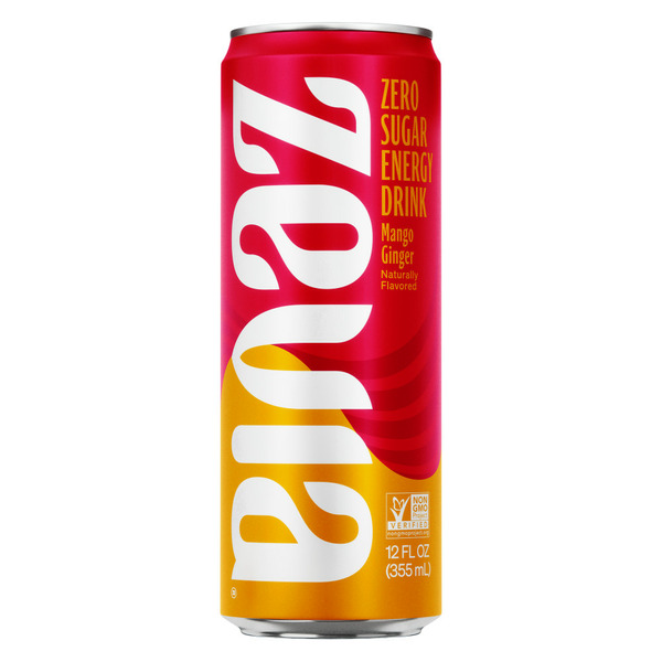 Energy & Sports Drinks Zevia Zero Sugar Mango Ginger Energy hero