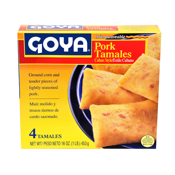 Frozen Meals Goya Pork Tamales, Cuban Style hero