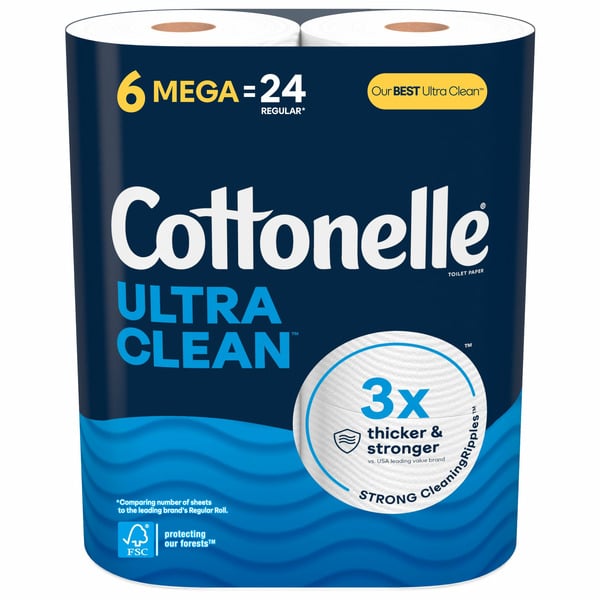 Cottonelle Ultra Clean Strong Toilet Paper hero