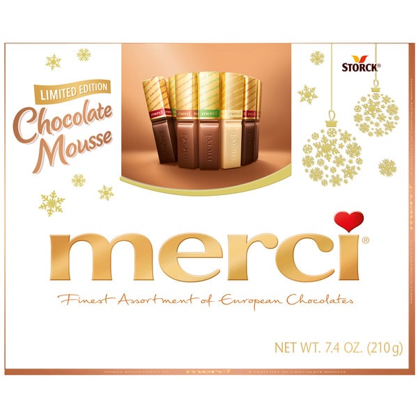 Candy & Chocolate merci Finest Christmas, Chocolate Mousse Candy, Gift Box hero