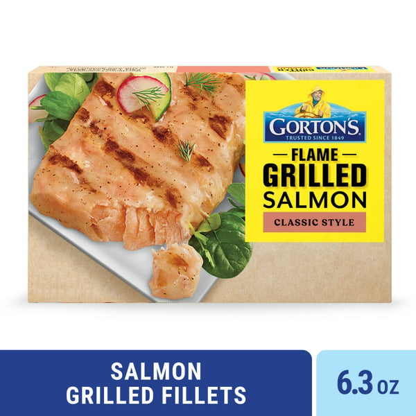 Frozen Meat & Seafood Gorton's Classic Grilled Salmon Fillets hero