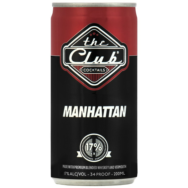 The Club Manhattan Manhattan, 17.000% Alcohol hero