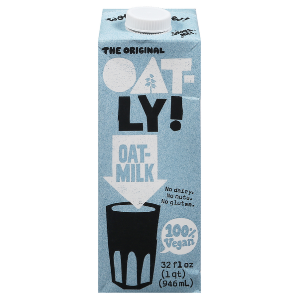 Soy & Lactose-Free Oatly Oat Milk, 100% Vegan hero