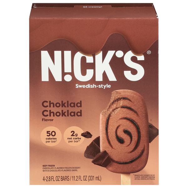 Ice Cream & Ice N!ck's Bars, Choklad Choklad Flavor, Swedish-Style hero