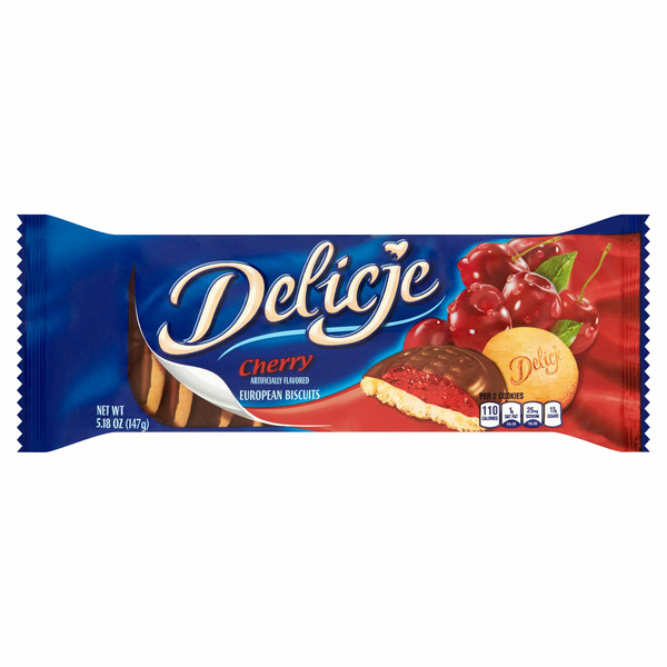 Cookies & Cakes Delicje Cherry European Biscuits hero