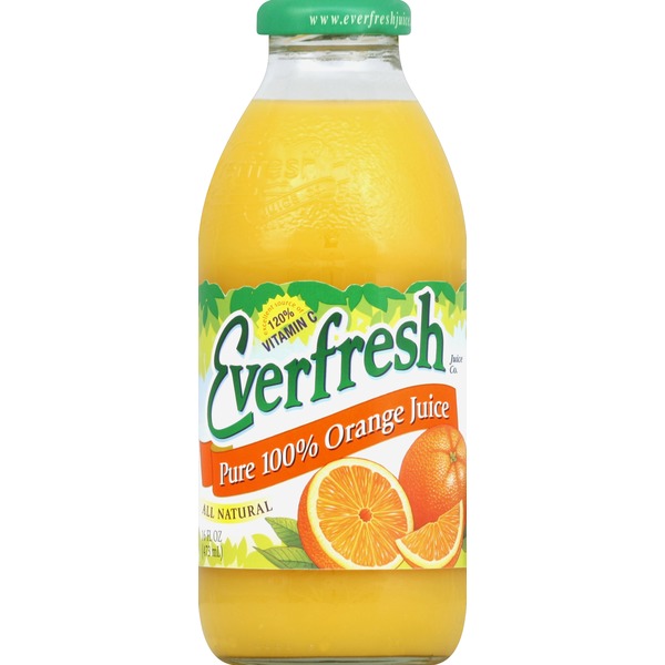 Juice & Nectars Everfresh Juice Co. 100% Juice, Pure Orange hero