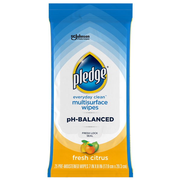 Cleaning Products Pledge Everyday Clean™ Multisurface Wipes, Fresh Citrus Scent hero