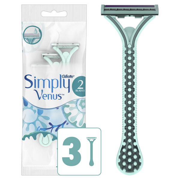 Shaving & Hair Removal Gillette Venus Simply 2 Disposable Razors hero