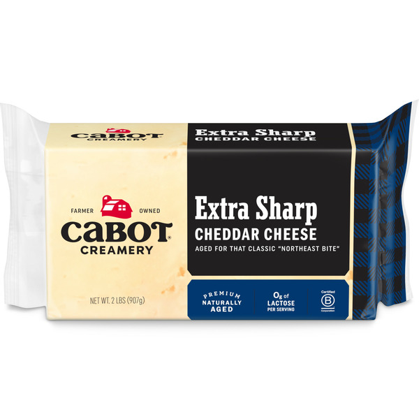 Cheddar Cabot Extra Sharp Cheddar Cheese hero