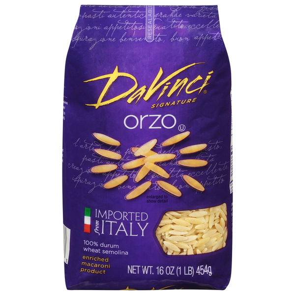 Dry Pasta DaVinci Orzo hero