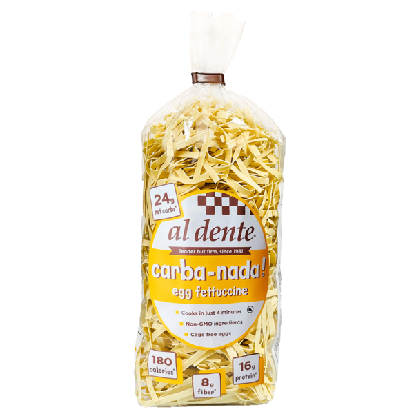 Dry Pasta Al Dente Carba-Nada Egg Fettuccine hero