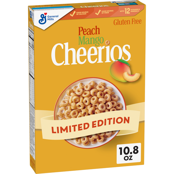 Cereal Peach Mango Cheerios Cheerios Gluten Free Limited Edition Cereal hero