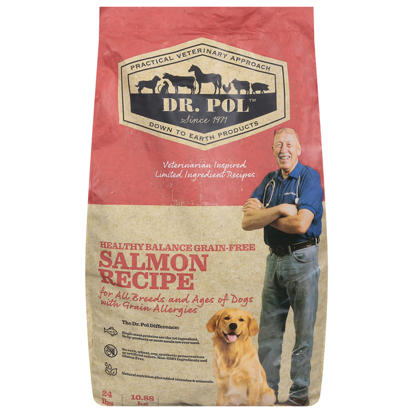 Dog Food & Care Dr. Pol Dog Food, Grain-Free, Salmon Recipe, Healthy Balance hero