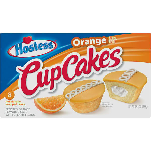 Cookies & Cakes Hostess Orange Flavored Cupcakes hero