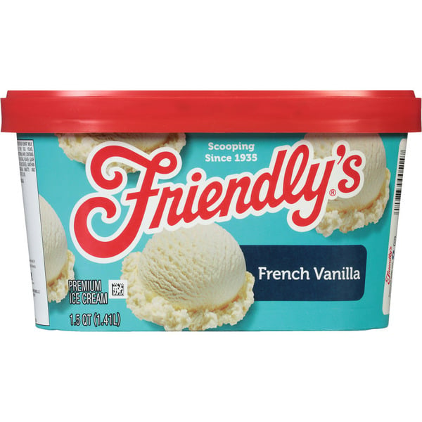 Ice Cream & Ice Friendly's Rich And Creamy French Vanilla Premium Ice Cream 1.5 Quart Scround hero