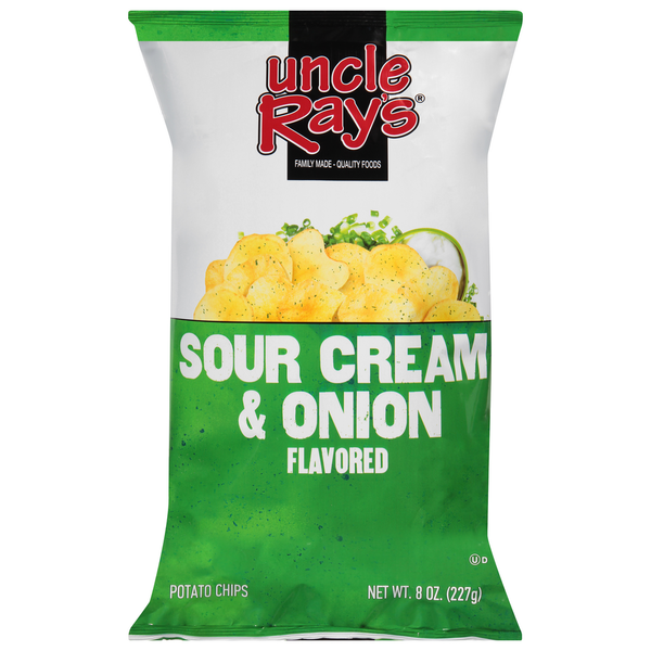 Chips & Pretzels Uncle Ray's Potato Chips, Sour Cream & Onion Flavored hero