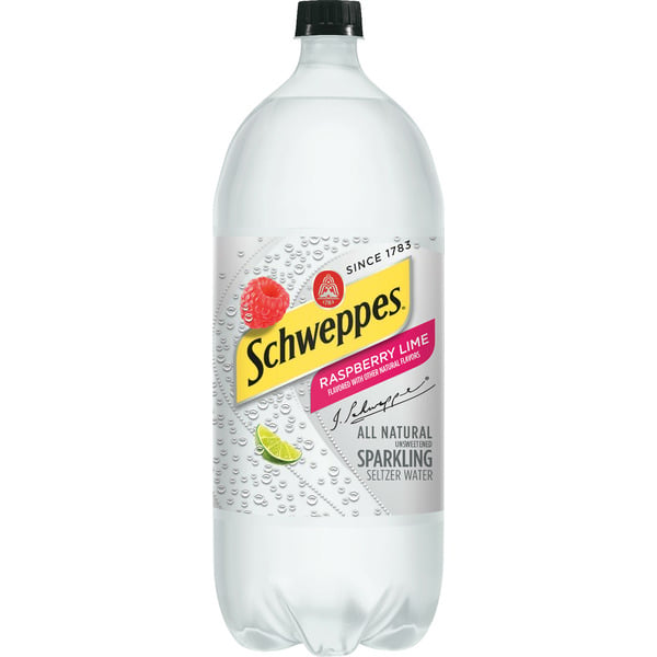 Water, Seltzer & Sparkling Water Schweppes Raspberry Lime Sparkling Seltzer Water hero