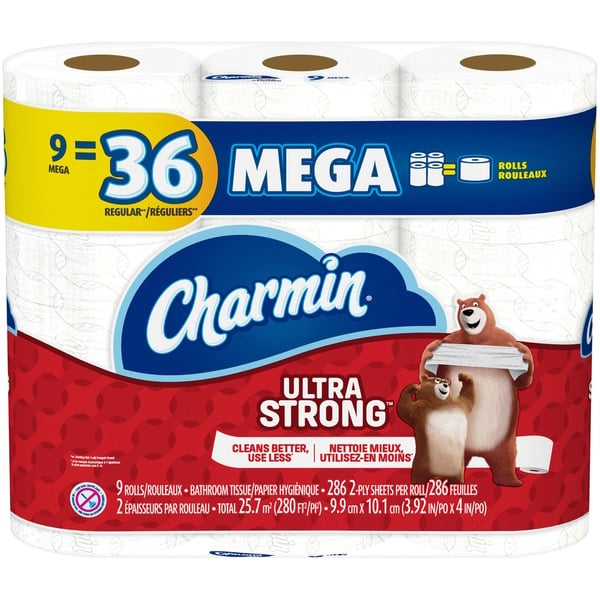 Paper Goods Charmin Ultra Strong Toilet Paper Mega Roll  Toilet Tissue hero