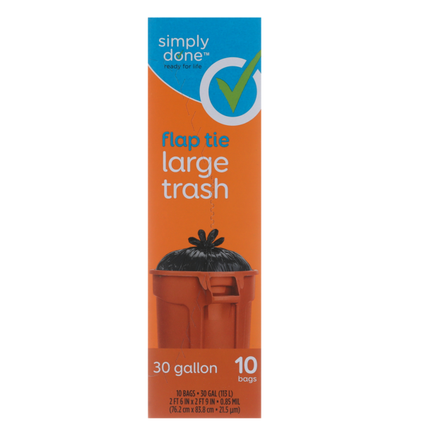 Trash Bags & Liners Simply Done Large Flap Trash Bags hero