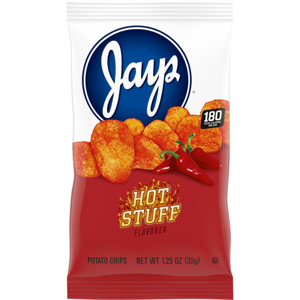 Chips & Pretzels Jays Hot Stuff Potato Chips hero