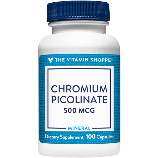 Other Supplements The Vitamin Shoppe Chromium Picolinate - 500 MCG (100 Capsules) hero