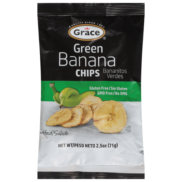 More International Foods Grace Green Banana Chips, Salted hero