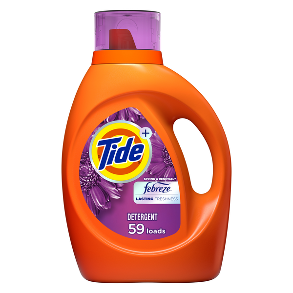 Laundry Tide Plus Febreze Freshness Spring & Renewal HE Turbo Clean Liquid Laundry Detergent hero