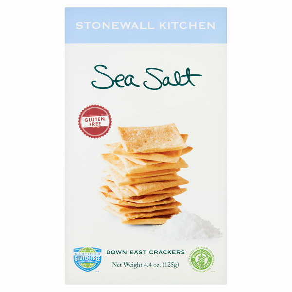 Crackers Stonewall Kitchen Gluten Free Sea Salt Down East Crackers hero