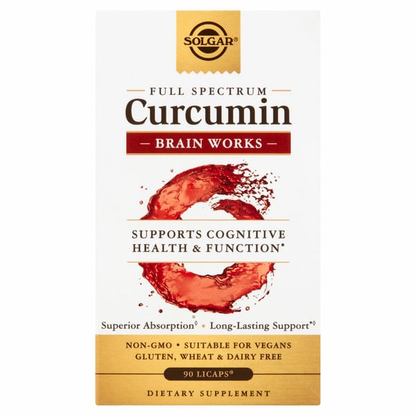 Vitamins & Supplements Solgar Full Spectrum Curcumin Brain Works Dietary Supplement hero