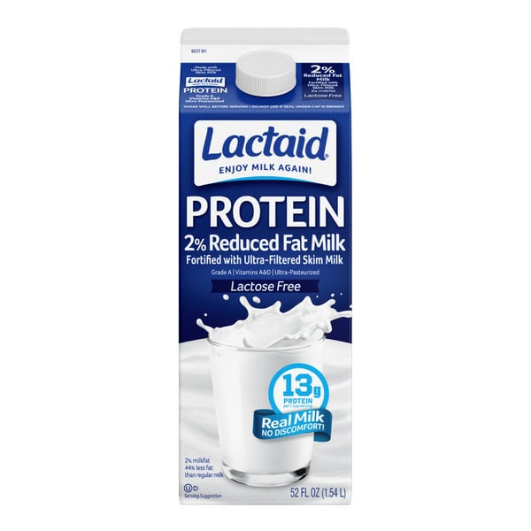 Milk Lactaid Protein 2% Reduced Fat Milk hero