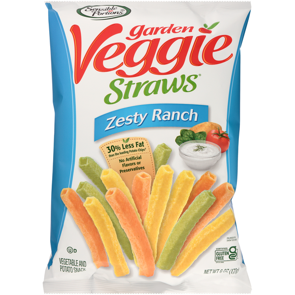 Chips & Pretzels Sensible Portions Zesty Ranch Vegetable & Potato Snack hero