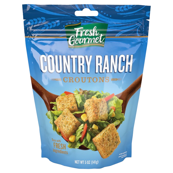 Salad Dressing & Toppings Fresh Gourmet Croutons, Country Ranch hero