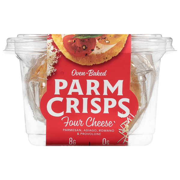 Crackers ParmCrisps Cheese Snack, Four Cheese, Oven-Baked hero