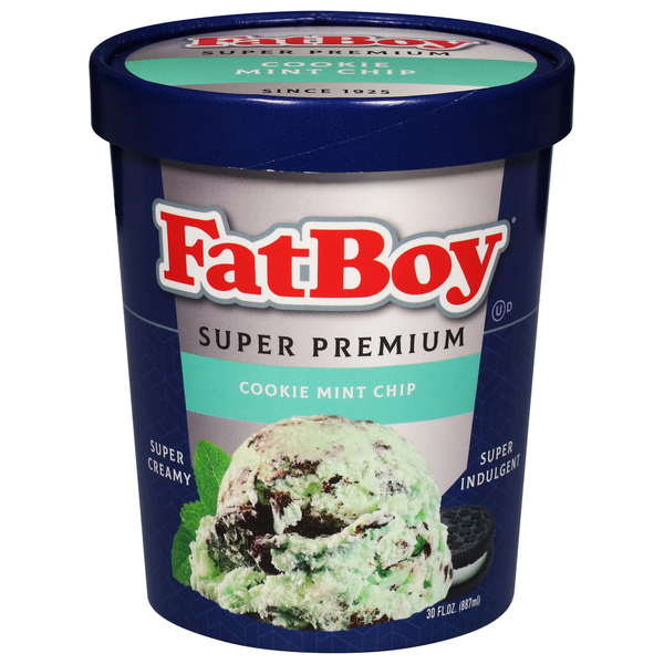 FatBoy Ice Cream, Cookie Mint Chip, Super Premium hero