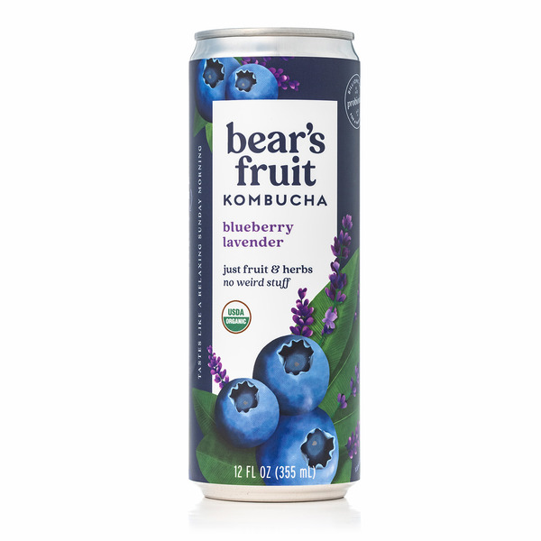 Juice & Nectars Bear's Fruit Organic Blueberry Lavender Kombucha hero