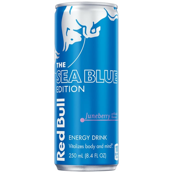 Red Bull Sea Blue Edition Energy Drink hero