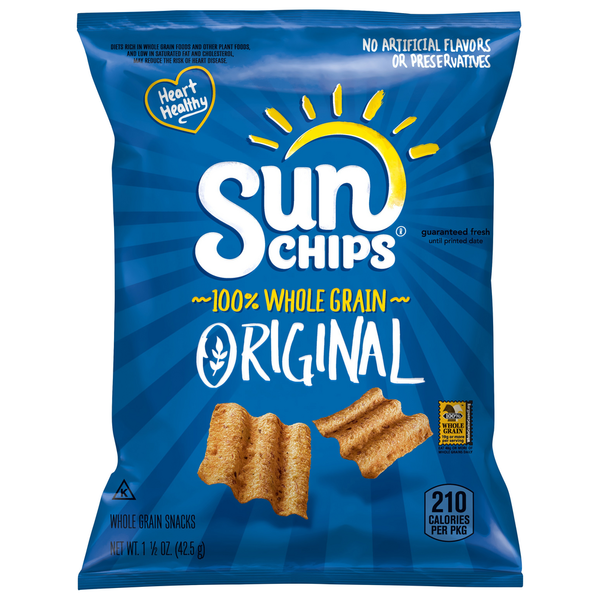 Chips & Pretzels Sun Chips Original Whole Grain Snacks hero