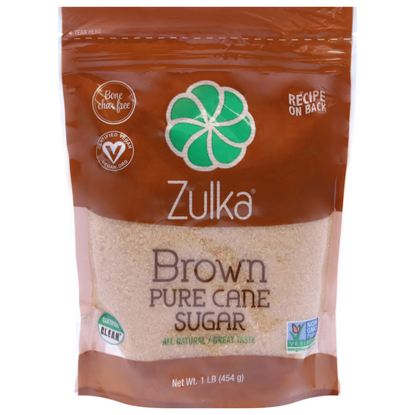 Baking Ingredients Zulka Sugar, Brown, Pure Cane hero