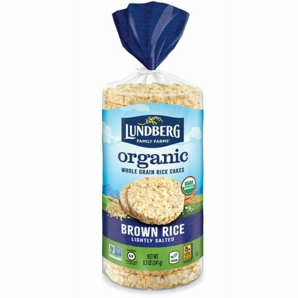 Crackers Lundberg Family Farms Organic Brown Rice Cakes, Lightly Salted hero