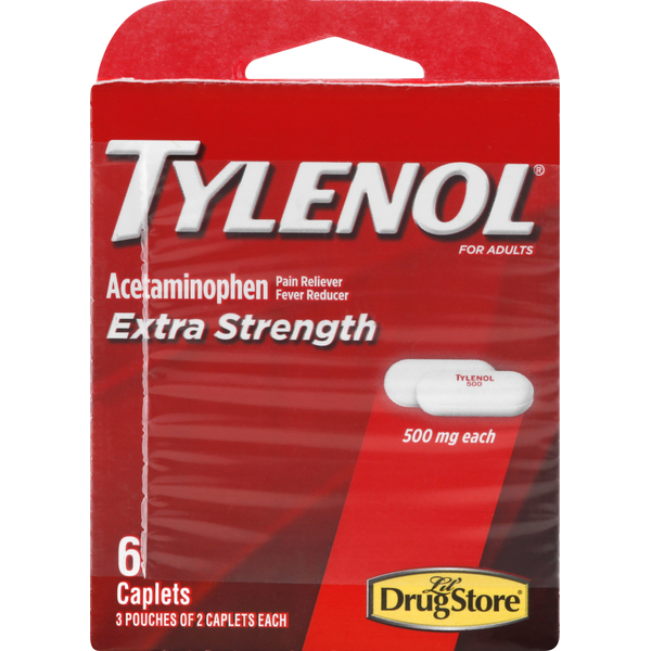 Muscles, Joints & Pain Relief TYLENOL Acetaminophen, for Adults, Extra Strength, 500 mg, Caplets hero