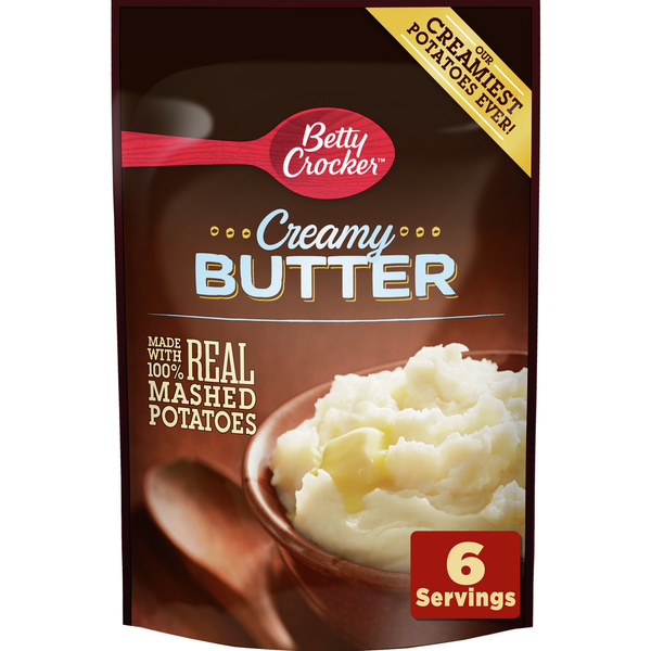 Instant Foods Betty Crocker Homestyle Creamy Butter Mashed Potatoes hero