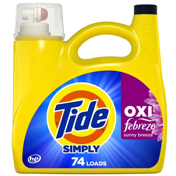 Laundry Tide Simply Oxi Boost + Febreze Odor Defense hero