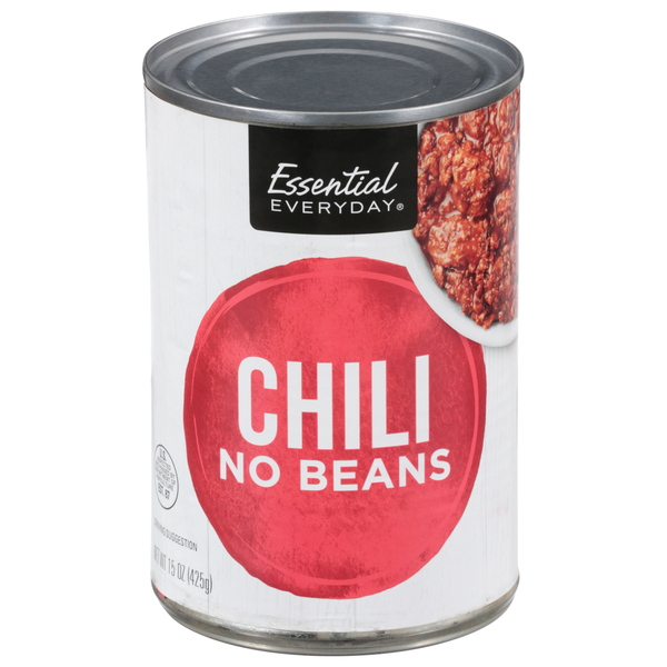 Canned & Jarred Vegetables Essential Everyday Chili, No Beans hero