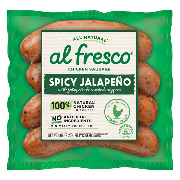 al fresco Chicken Sausage, Spicy Jalapeno hero