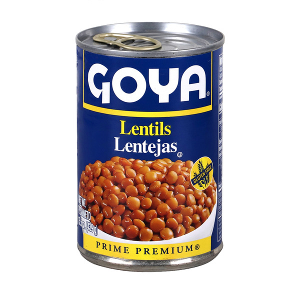 Canned Meat, Seafood & Beans Goya Premium Lentils hero