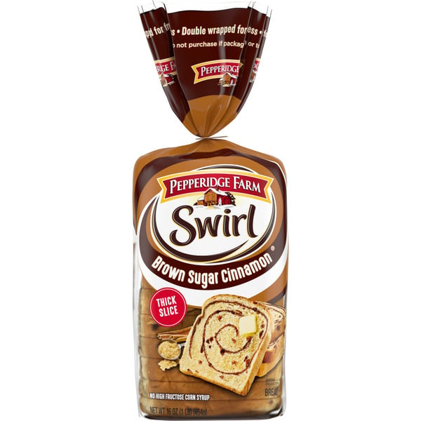 Breakfast Breads, Donuts & More Pepperidge Farm Brown Sugar Cinnamon Swirl Bread hero