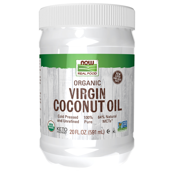 Oils & Vinegars NOW Virgin Coconut Cooking Oil, Organic hero