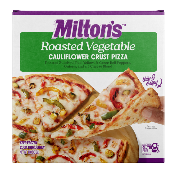 Frozen Pizza Milton's Cauliflower Crust Pizza, Roasted Vegetable hero