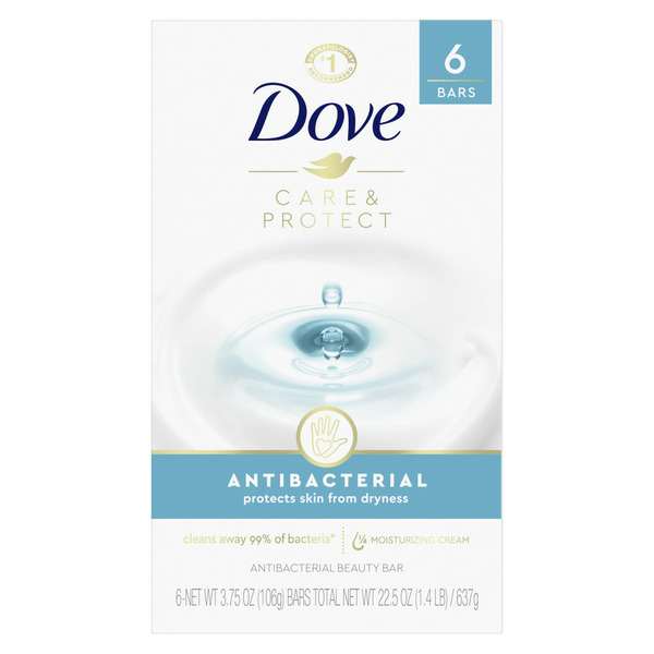 Body Lotions & Soaps Dove Beauty Bar Antibacterial hero