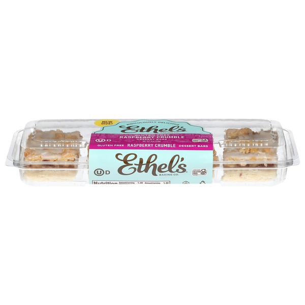 Ethel's Baking Co. Dessert Bars, Raspberry Crumble, Gluten Free hero